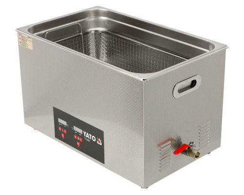 Мойка для мастерской ультразвуковая YATO сетей 230В, 600Вт ванна 50х33х33 см 30 л, раб. темп-0-80ºС