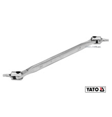 Ключ TORX 2-сторонній на шарнірах YATO : Т25 х Т27, L= 216 мм, Cr-V (DW)