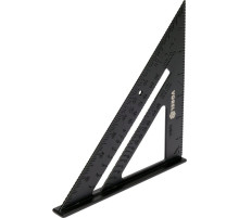 Кутник алюмінієвий VOREL зі стопкою, 180х 180х 250 мм і метричною шкалою [12/120]