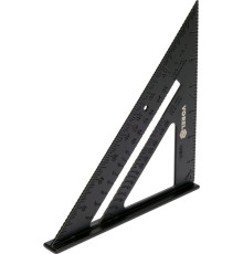 Кутник алюмінієвий VOREL зі стопкою, 180х 180х 250 мм і метричною шкалою [12/120]