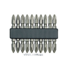 Насадка викруткова двостороння VOREL : PH2 x 60 мм, Cr-V. 10 (Шт/Уп.) [25/100]