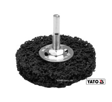 Щітка шліфувальна неткана дискова YATO Ø=75 мм, до дрилі шпиндель Ø=6 мм
