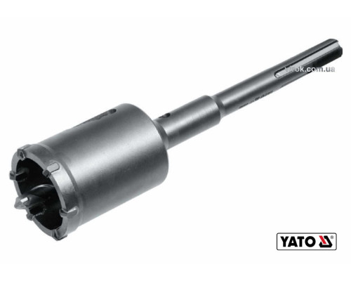 Свердло коронка по бетону YATO : Ø82 x 280 мм з направляючою, хвостовик- SDS-Max, монолітне(DW)