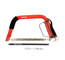 Пила лучкова YATO : по дереву/ металу, L= 300 мм + 2 полотна [12/24]