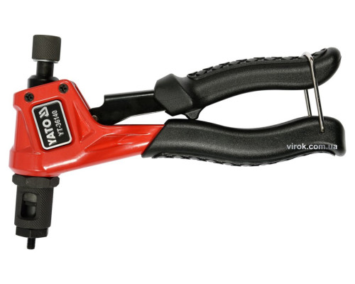 Заклепочник YATO для нітогайок М3; М4; М5; М6; l=200 мм [20/760]