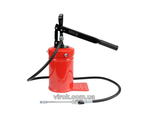 Помпа смазочная YATO: вместимость-4 кг, сопло со шлангом l=1.5 м, макс. P= 13.8 MПа [1/36]