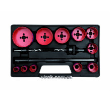 Пилы кольцевые BI-METAL YATO: HSS M3, Ø=19-76 мм. Комплект 15 шт. [5]