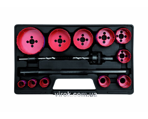 Пили кільцеві BI-METAL YATO : HSS M3, Ø=19-76 мм. Набір 15 шт. [5]