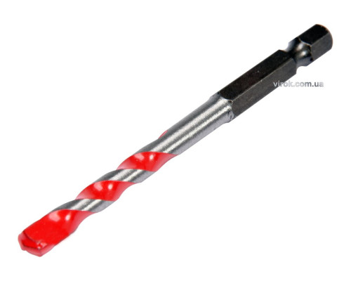 Свердло універсальне YATO: YG6X, Ø= 6 мм, l= 85/30 мм, HEX-1/4" [125]