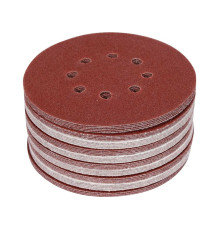 Круг шліфувальний з наждачн. паперу з липучкою YATO: Ø= 150мм, Р150, 8 отв до YT-82206, -82207, 50шт