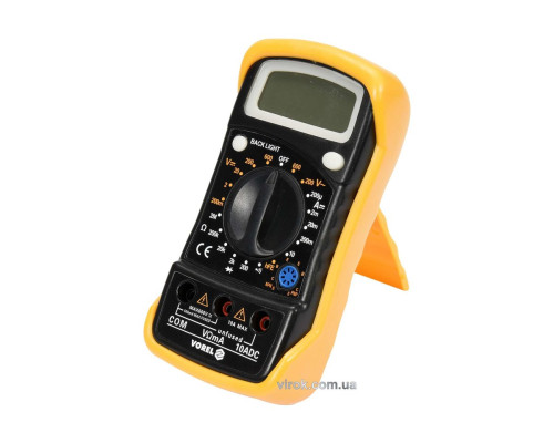 Мультиметр для вимірювання електричних параметрів VOREL : цифровий з LCD-дисплеєм [50]