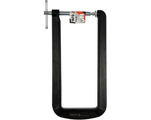 Струбцина з гвинтовим затискачем YATO, тип "С" глибока, 101х 304 мм [6/12]