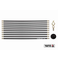Прути гнучкі, сполучні, для очищення каналізації YATO: Ø=20мм, l=93см, з 2 наконечниками, 10 шт [8]