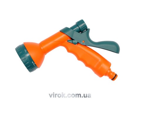 Ороситель-пистолет 6-режимный FLO к шлангу 1/2", ABS-пластик [12/48]