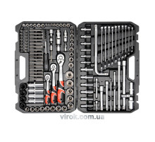 Набір головок торцевих YATO : квадрат 1/2", 3/8", 1/4" з інструментами, насадками. 128 шт. [2]