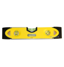 Рівень STANLEY "Torpedo Shockproof" : L= 23 см. 3 капсули