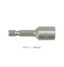 Насадка торцева магнітна 6-гранна YATO : HEX M10 x 48 мм, HEX Ø= 1/4" [Блістер] [100]