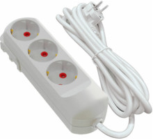 Удлинитель сетевой VIROK: l= 5 м, с 3 гнездами с заземлением