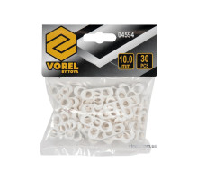 Хрестики дистанційні для плитки і клінкера VOREL тип Т: товщ.- 10 мм, уп. 30 шт.(DW)