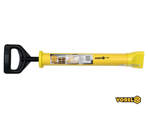 Шприц для нанесення будівельних сумішей VOREL: корпус Ø=60мм, сопло 85x20 мм. l=66мм, пластиков [24]