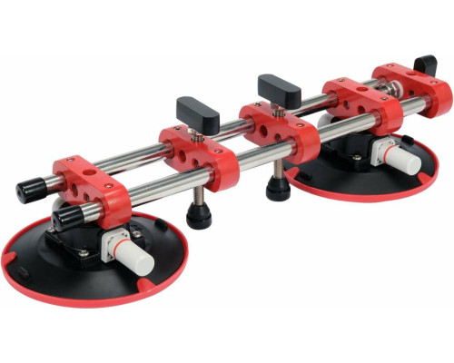 Присоски для викладання керамічної плитки YATO 2х Ø=150 мм і 2 напрямними штангами-44 см [6]