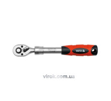 Тріщатка YATO : квадрат 3/8", 72T, L= 215-315 мм, телескопічна ручка [6/24]