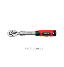 Тріщатка YATO : квадрат 3/8", 72T, L= 215-315 мм, телескопічна ручка [6/24]