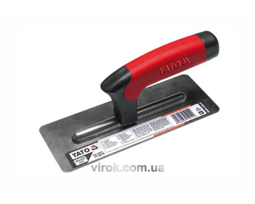 Терка гладилка венецианская YATO: L=200x80 мм. нержавеющая [20]