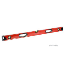 Рівень алюмінієвий YATO : L= 100 см. 3 капсули, 2 ручки [10/20/300]