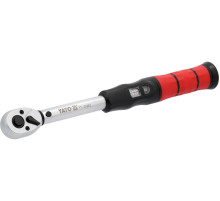 Ключ динамометрический с настройочной ячейкой YATO: квадрат 3/8", F=10-60 Нм, L=310 мм [10]