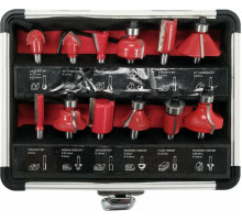 Фрезы по дереву YATO со шпинделем Ø=6 мм, Ø=6-32 мм, 12 шт [20]