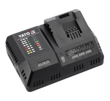 Зарядное устройство умное с охлаждением быстрый YATO для аккумул.