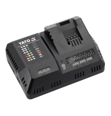 Зарядний пристрій розумний з охолодженням швидк YATO для акумул. Li-Ion 18 В, 12 А від мережі 230 B