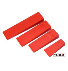 Набір клинів пластикових для розколювання дерев YATO : 300/245/205/136 мм, 4 шт [20]