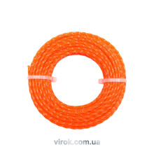 Жилка для тримера квадрат кручений FLO : 2,7 мм х 15 м [10/120]