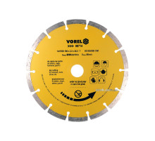 Диск отрезной сегментный алмазный VOREL : SEGMENT Ø= 180 мм [15/60]