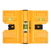 Рівень для встановлення стовбців VOREL з магнітом і капсулами, 190 х 135 мм [25/100]