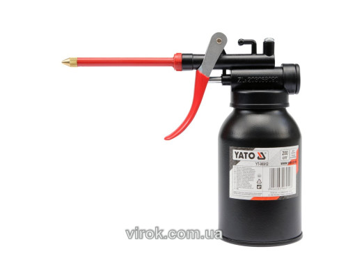 Масленка рычажная YATO : гибкий аппликатор, V= 200 см³ [10/120]