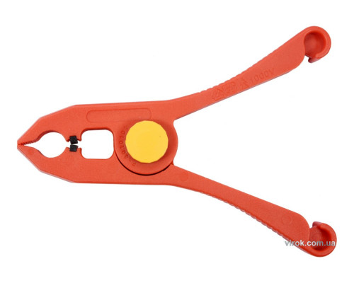 Струбцина-"прищіпка" діелектрична ізольована YATO:L=150 мм з роб. діап.- 2-20мм,VDE до 1000V.CrV(DW)