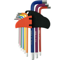 Ключі шестигранні YATO : М1.5-10 мм, Г-подібні, 2-сторонні, HRC 58-62, S2 [10/50]