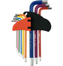 Ключі шестигранні YATO : М1.5-10 мм, Г-подібні, 2-сторонні, HRC 58-62, S2 [10/50]