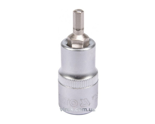 Головка торцевая YATO квадрат 1/2 HEX M5, L=55 мм [40/240]