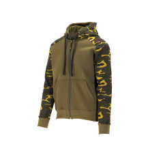 Худые с капюшоном и молнией YATO разм.L, 2 кармана, цвет "хаки"; материал: 80%-бал, 20%-полиэст