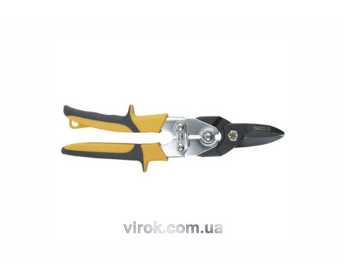 Ножницы по металлу YATO : L= 260 мм, прямые, Cr-Mo [6/36]
