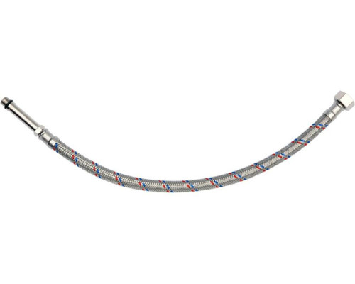 Шланг водопровідний з опліткою з нерж сталі FALA l= 400мм Ø= 8/12, з'єдн F-3/8" х M-M10x1- 50мм 1МПа