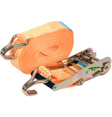 Пас для крепления багажа с трещаткой VOREL : сила натяжения – 1500/3000 daN, 10 м х 50 мм [6]