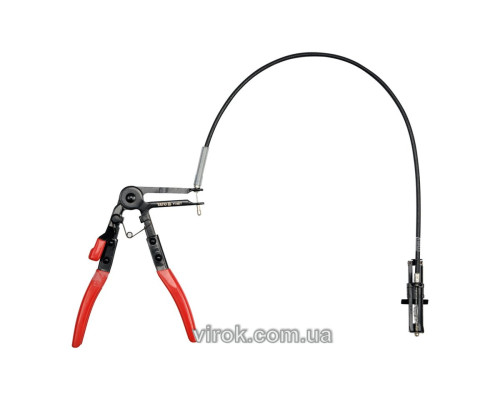 Затискач хомутів YATO l= 210 мм з гнучким тросом l= 615 мм [25]