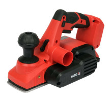 Рубанок электроаккумулятор бесщеточный YATO Li-Ion 18V плат. b= 82мм,глуб.стругу-0-2мм(БЕЗ АККУМУЛЯТОРА)