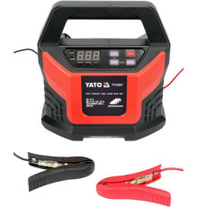 Зарядний прилад з LCD дисплеєм від мережі230В YATO до акумулят 12V; 2, 6,10,15 А, макс. 300AГод [8]