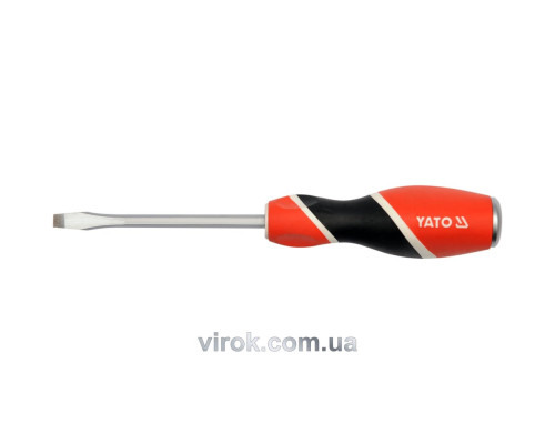 Викрутка плоска ударна YATO : шліц SL8 x 150 мм [6/24/72]